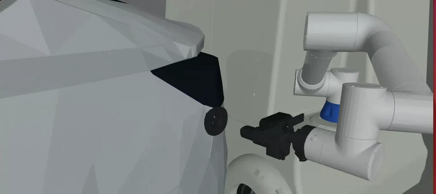 MuJoCo — Fairino FR5 & NACS Charging Simulation